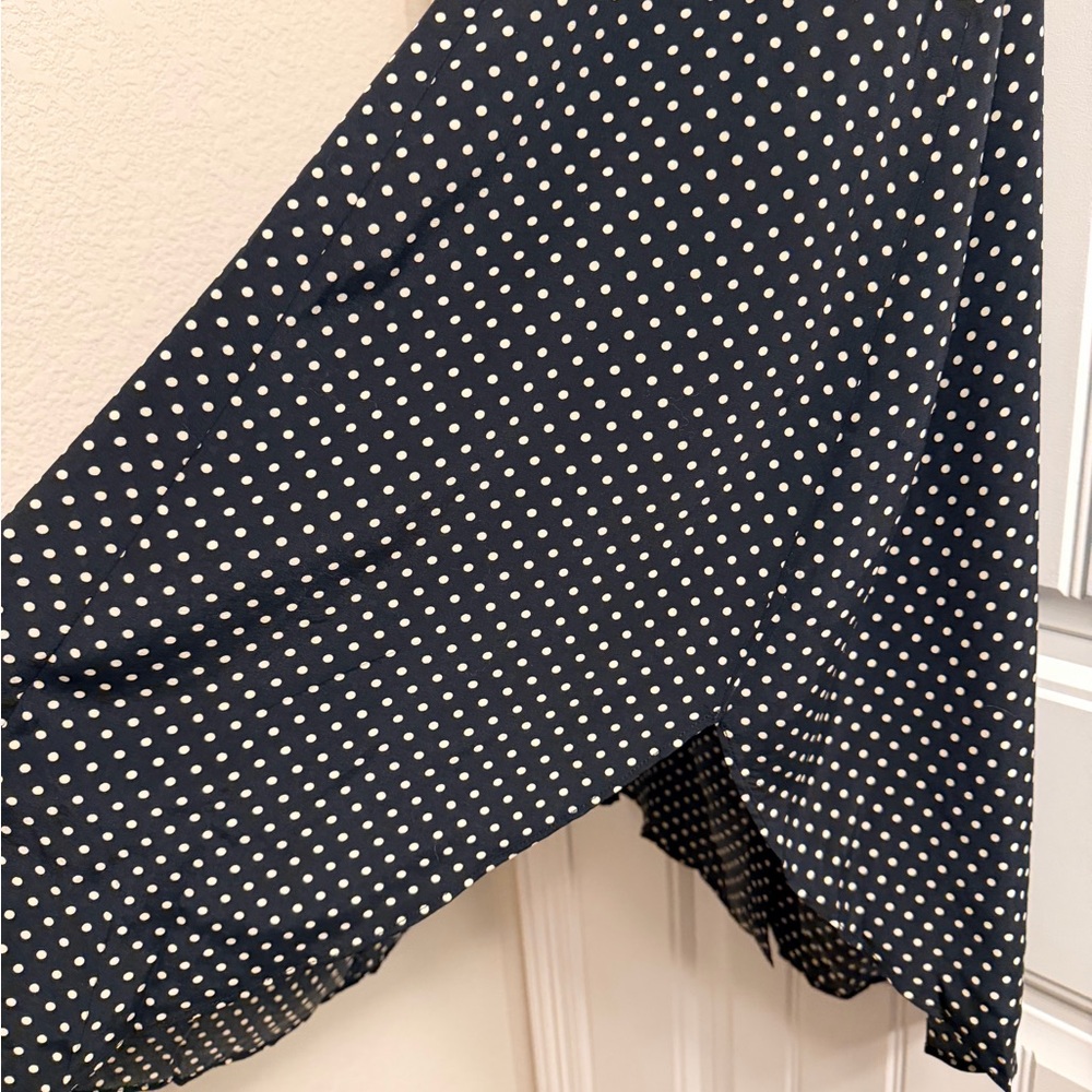 Gap Polka Dot Button-Down Midi Skirt black and white size Small NWOT - Picture 4 of 6
